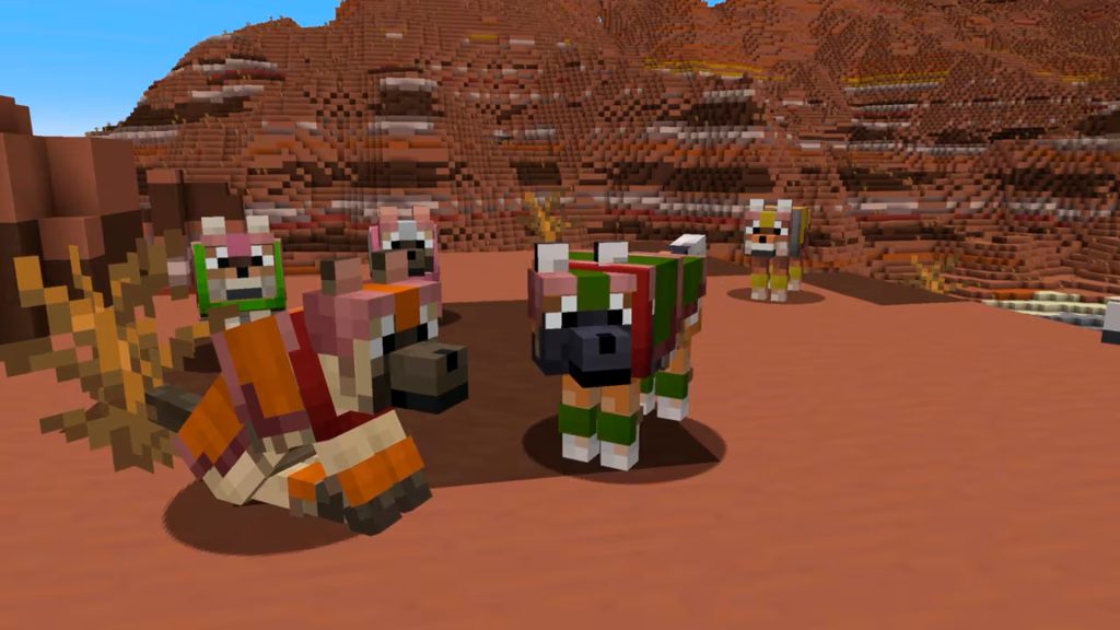 Armadillos y variantes de lobos llegan a Minecraft con su nueva actualización